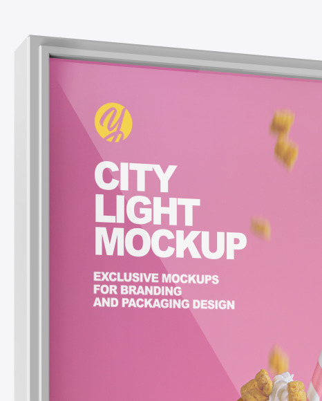 City Light Poster Mockup PSD #6