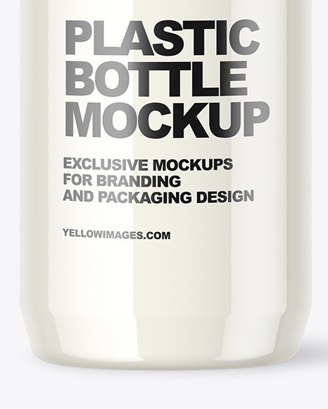 Clear Plastic Milk Bottle Mockup PSD #7