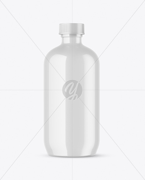 Glossy Bottle Mockup PSD #3