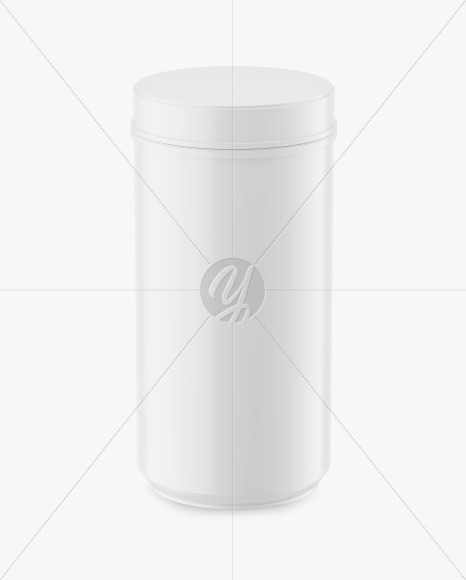 Matte Plastic Jar Mockup PSD #3