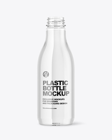 Clear Plastic Water Bottle Mockup PSD #2