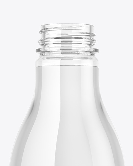 Clear Plastic Water Bottle Mockup PSD #1