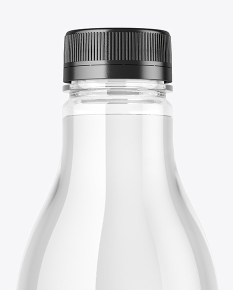 Clear Plastic Water Bottle Mockup PSD #6