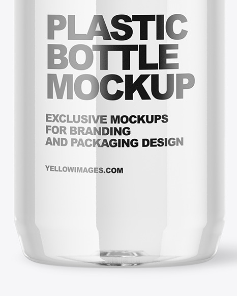 Clear Plastic Water Bottle Mockup PSD #7