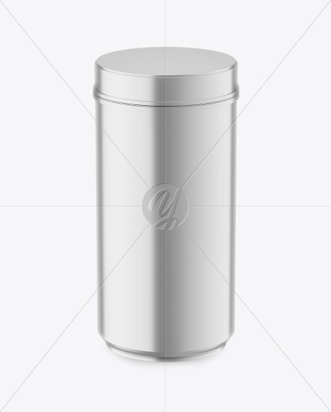 Metallic Plastic Jar Mockup PSD #3