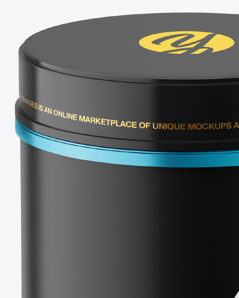Metallic Plastic Jar Mockup PSD #1