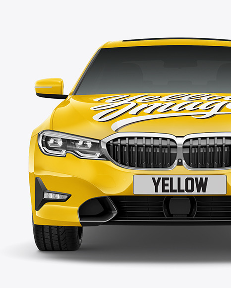 Executive Car Mockup - Front View
