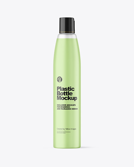 Frosted Plastic Soap Bottle Mockup