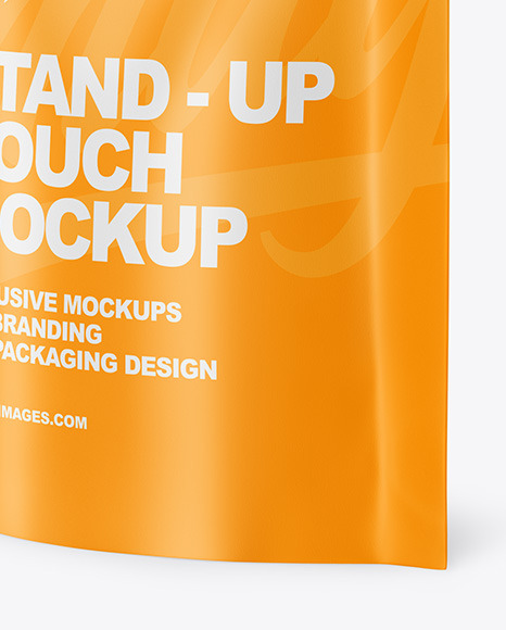 Matte Stand up Pouch Mockup PSD #1