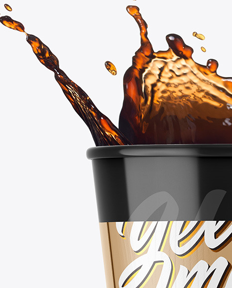 Glossy Coffee Cup w  Holder Mockup PSD #1