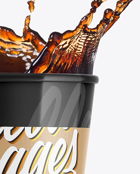 Glossy Coffee Cup w  Holder Mockup PSD #6