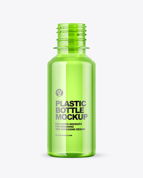 Colored Plastic Bottle Mockup PSD #2