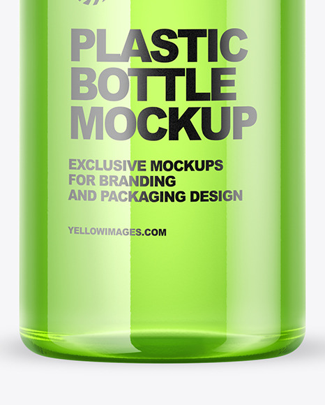 Colored Plastic Bottle Mockup PSD #7