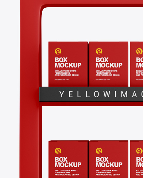 Matte Display Stand w  Boxes Mockup PSD #2