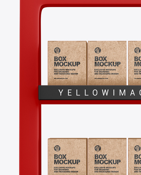 Matte Display Stand w  Boxes Mockup PSD #6