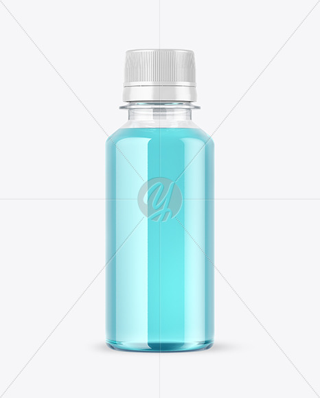Clear Plastic Drink Bottle Mockup PSD #3