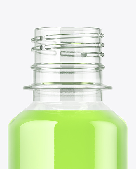 Clear Plastic Drink Bottle Mockup PSD #1
