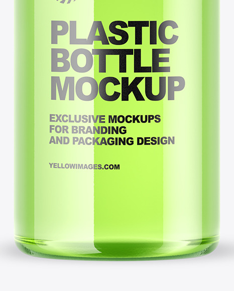 Clear Plastic Drink Bottle Mockup PSD #7