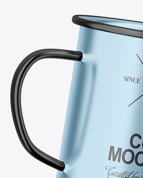 Glossy Metallic Cup Mockup PSD #3