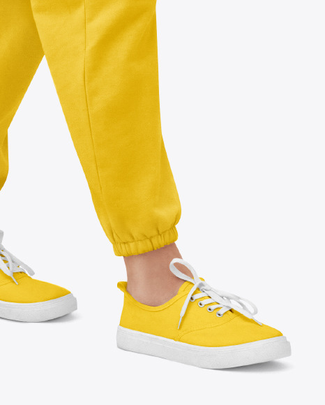 Girl in a Sport Suite Mockup PSD #6