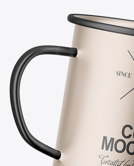 Matte Metallic Cup Mockup PSD #2
