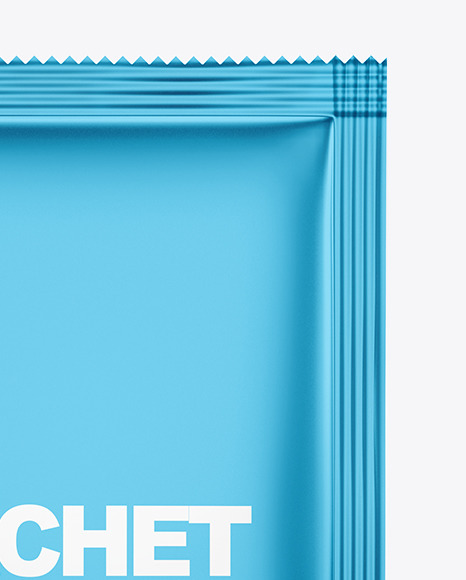 Metallic Sachet Mockup PSD #3