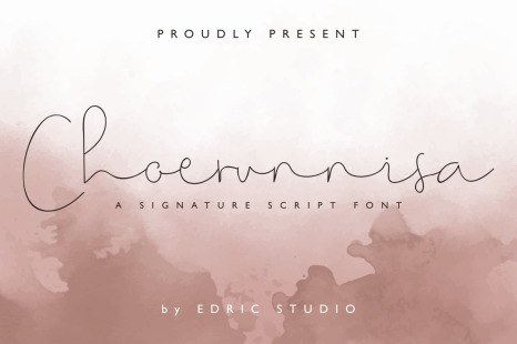 Choerunnisa Signature Font