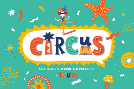 CIRCUS. Graphic set