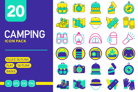 Camping Icon Pack