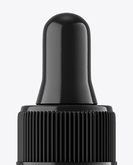 Amber Glass Dropper Bottle Mockup PSD #2