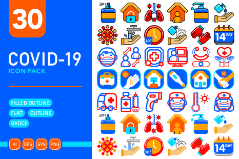 Covid-19 Icon Pack