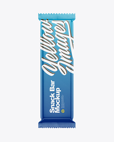 Glossy Snack Bar Mockup