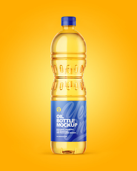 Sunflower Oil Bottle Mockup PSD #1