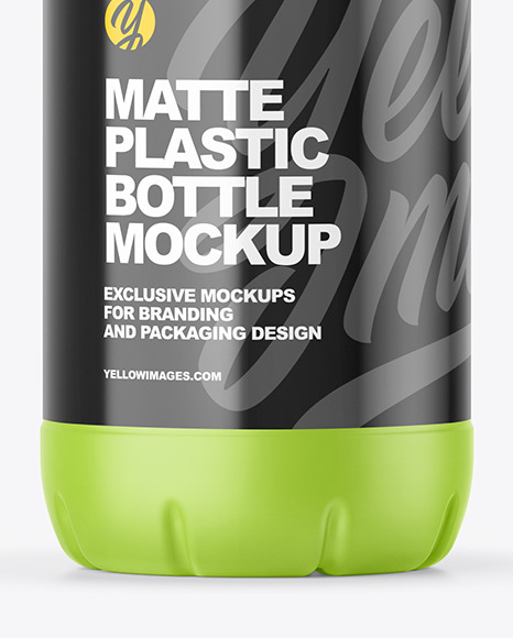 Matte Plastic Bottle Mockup