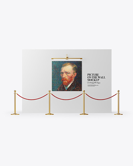 Canvas Picture on the Wall Mockup