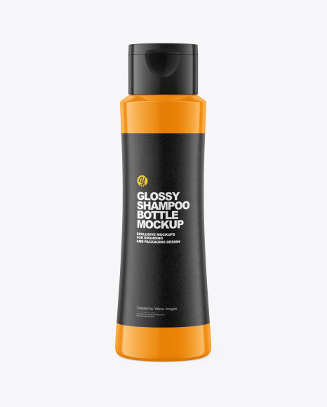 Glossy Shampoo Bottle Mockup PSD #2