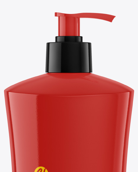 Glossy Shampoo Bottle Mockup PSD #2