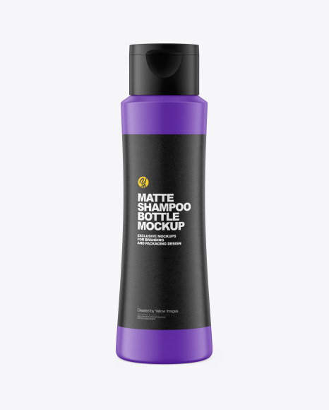 Matte Shampoo Bottle Mockup PSD #2