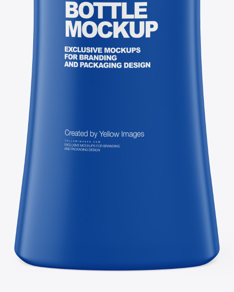 Matte Shampoo Bottle Mockup PSD #1