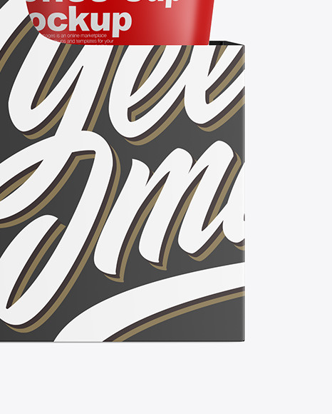 Matte Coffee Cups in Paper Holder Mockup PSD #1