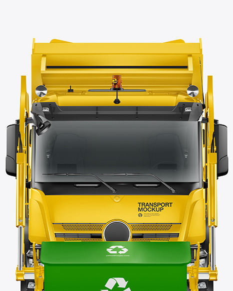 Garbage Truck Mockup - Front View