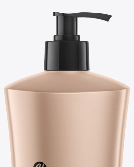 Metallic Shampoo Bottle Mockup PSD #2