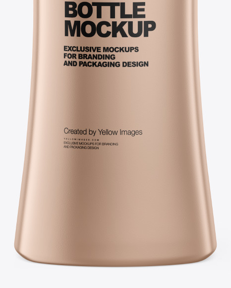 Metallic Shampoo Bottle Mockup PSD #1