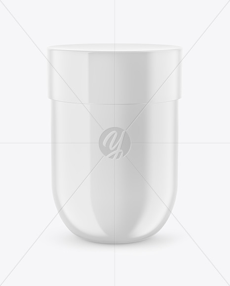Glossy Plastic Jar Mockup PSD #3