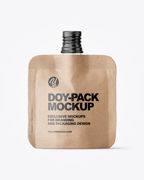 Kraft Paper Doy-Pack Mockup