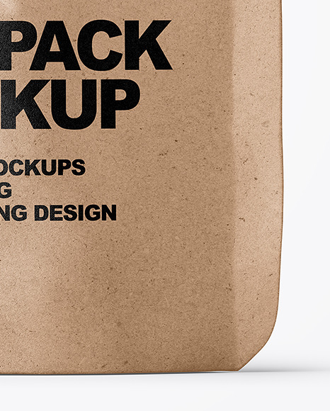 Kraft Paper Doy Pack Mockup PSD #5