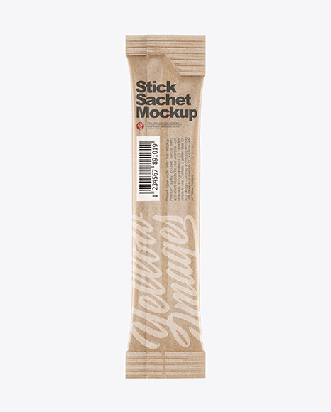 Kraft Stick Sachet Mockup