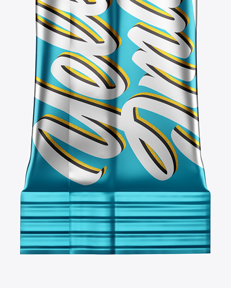 Metallic Stick Sachet Mockup PSD #1