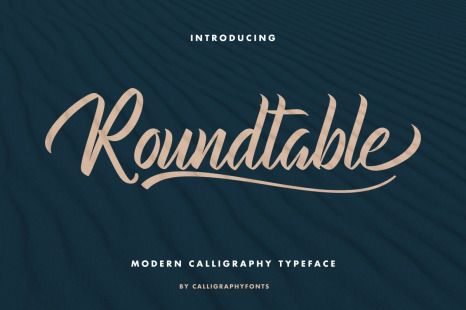 Roundtable Calligraphy Font