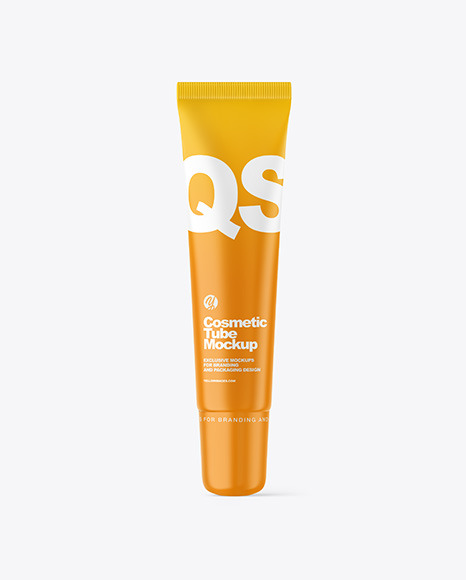 Matte Cosmetic Tube with Box Mockup PSD #2